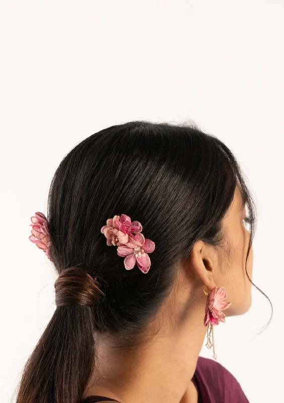 modern metal hairbands for sleek styles-Clara Pink Comb Clip