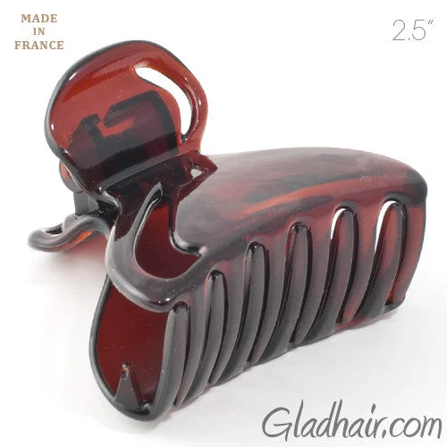 beautiful hair combs for special occasions-French Plastic Hair Claw with Covered Spring