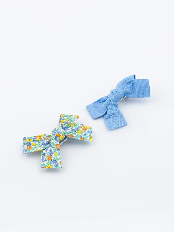 satin ribbon hairbands for comfortable wear-Classic Bow Snap Clip