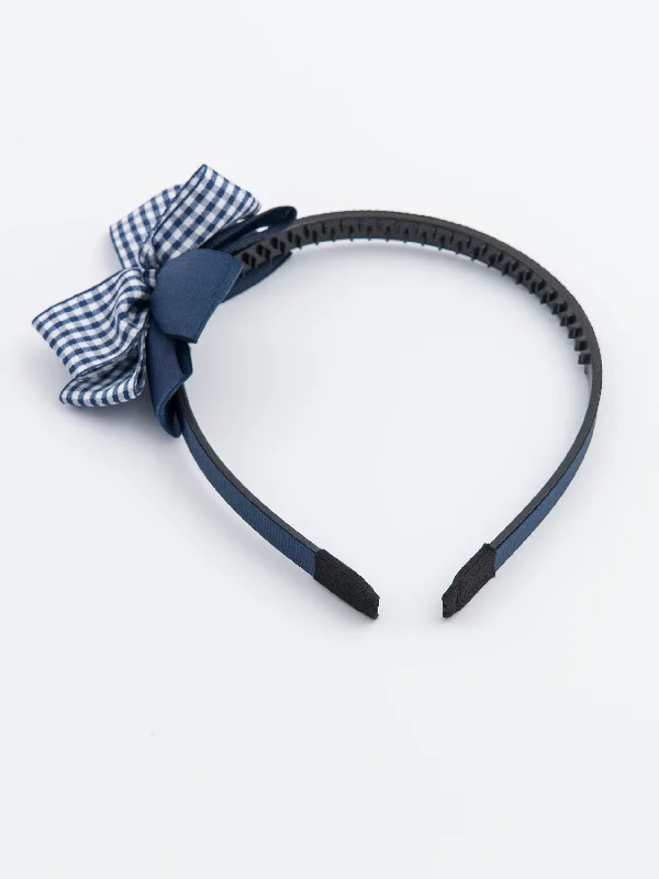 elegant hair accessories for wedding guests-Bow-Tie Hairband