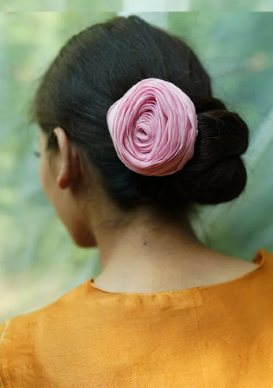 trendy metal hairbands for bold looks-Lala Baby Pink Rose Accessory