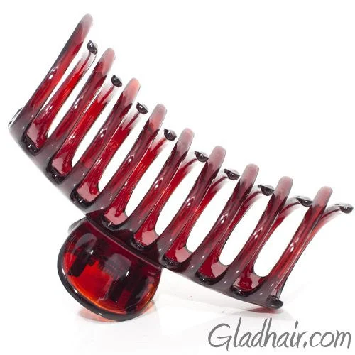 colorful hair clips for kids' hairstyles-Medium Tort Sausage Shape Plastic Hair Claw