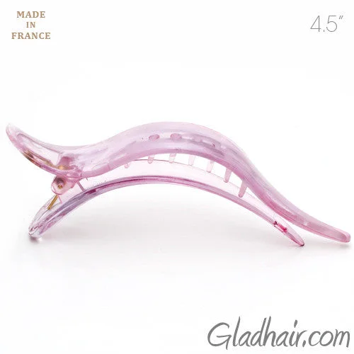 elegant hairpins for chic hairstyles-Pink Color Salon Beak Clip with Hump