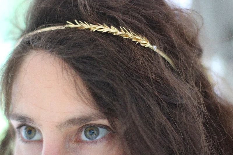 trendy metal hairpins for bold looks-Rosemary Headband