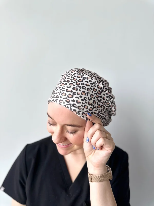 cute satin headbands for casual outfits-Scrub Hat - Everyday Leopard