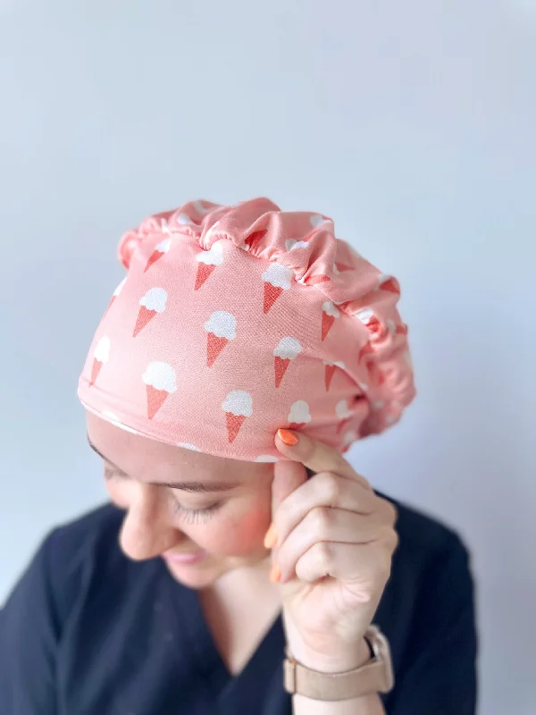 handmade hair accessories for wedding day-Scrub Hat - Ice Cream Cones