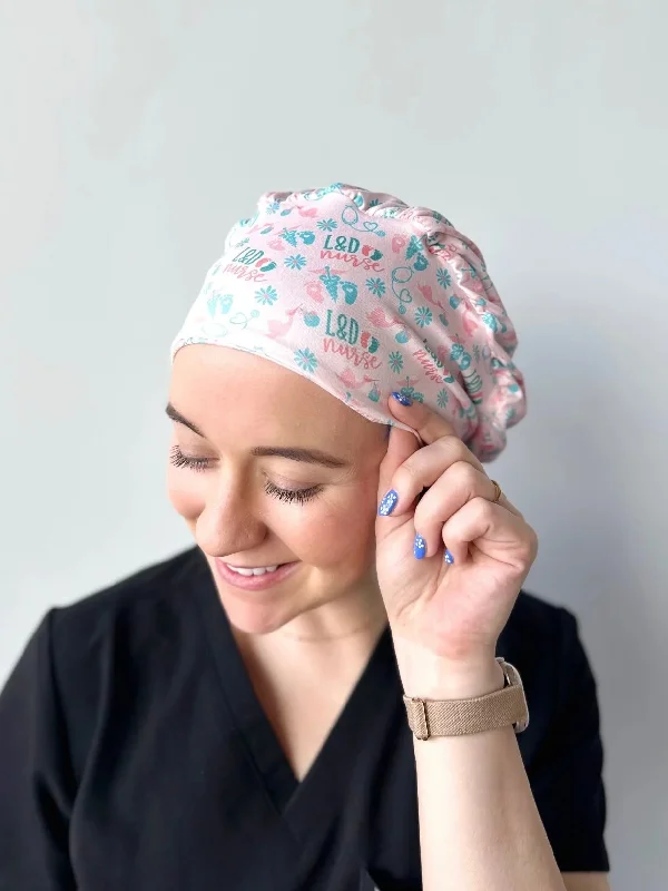 delicate bobby pins for bridal looks-Scrub Hat - L&D Nurse