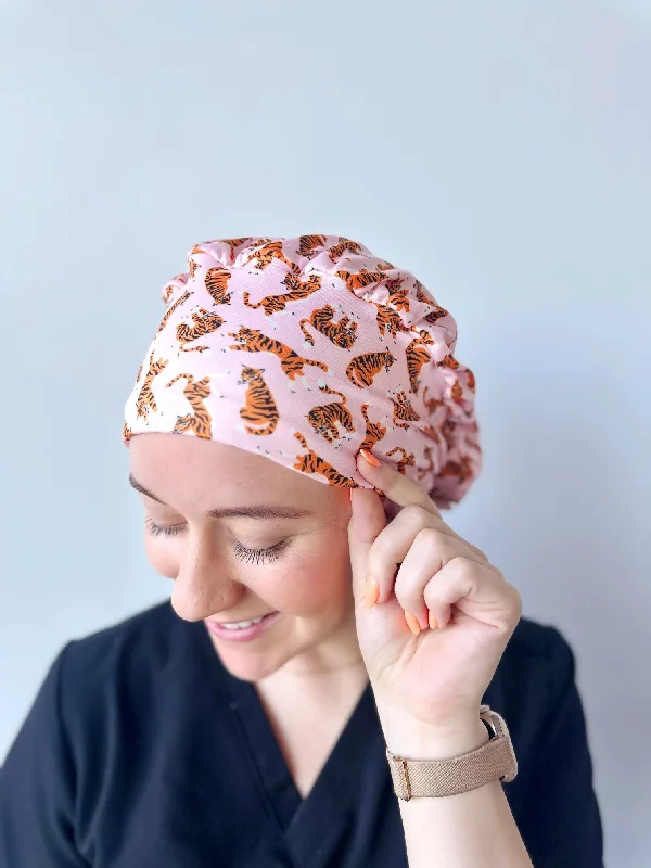 chic bobby pins for professional hairstyles-Scrub Hat - Tigers