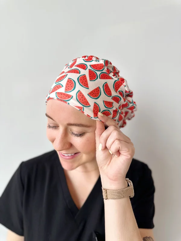 bold flower hair accessories for festive occasions-Scrub Hat - Watermelon