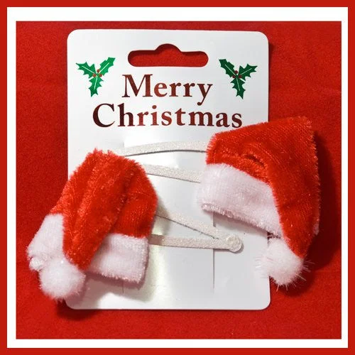 elegant headbands for evening events-Sleepies Holidays Theme Santa Hat – Pair