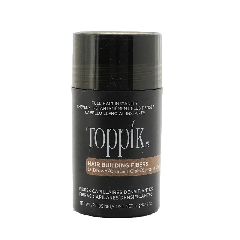 tips for achieving healthy, thick hair naturally -Toppik Hair Building Fibers - # Light Brown  12g/0.42oz