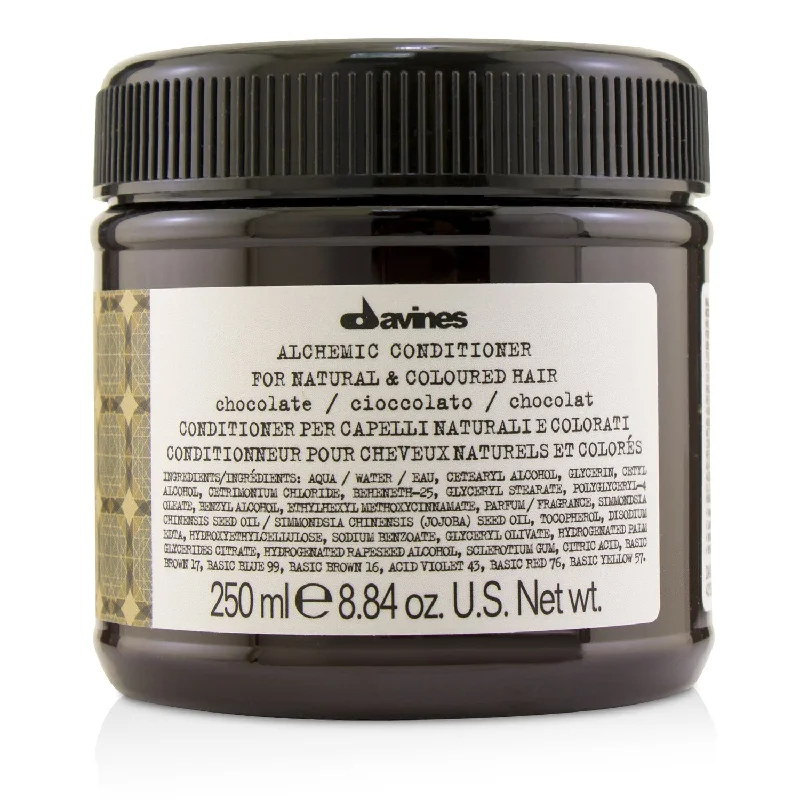 how to treat itchy scalp naturally at home -Davines Alchemic Conditioner - # Chocolate (For Natural & Coloured Hair)  250ml/8.84oz