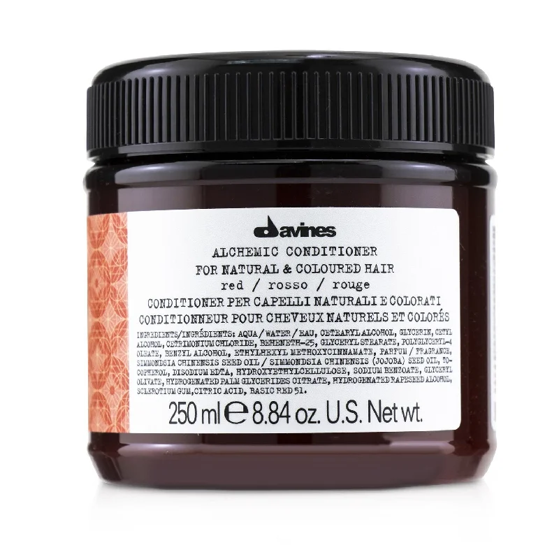 how to strengthen weak hair from the roots -Davines Alchemic Conditioner - # Red (For Natural & Coloured Hair)  250ml/8.84oz