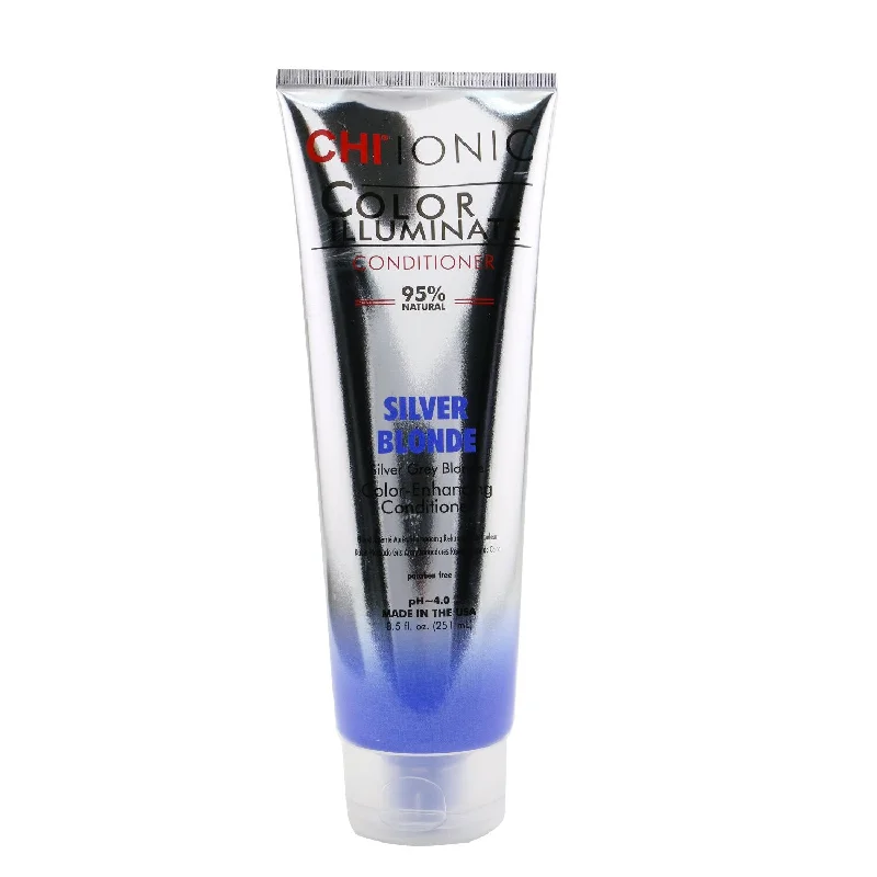 how to fix over-processed hair naturally -CHI Ionic Color Illuminate Conditioner - # Silver Blonde  251ml/8.5oz