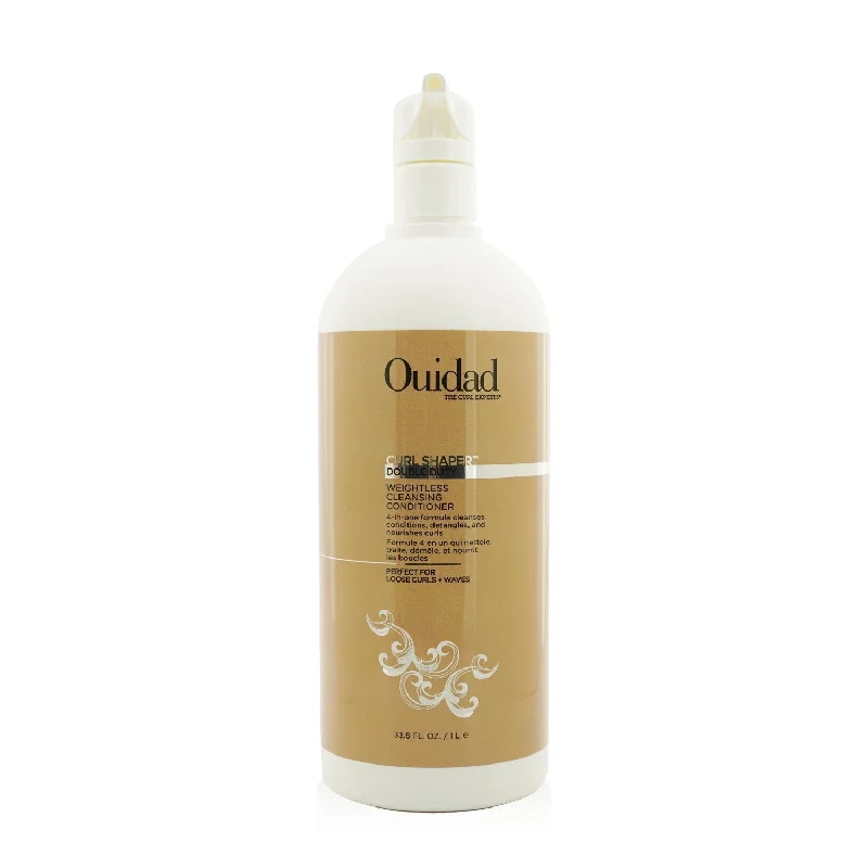 how to hydrate dry, coarse hair without oils -Ouidad Curl Shaper Double Duty Weightless Cleansing Conditioner (For Loose Curls + Waves)  1000ml/33.8oz