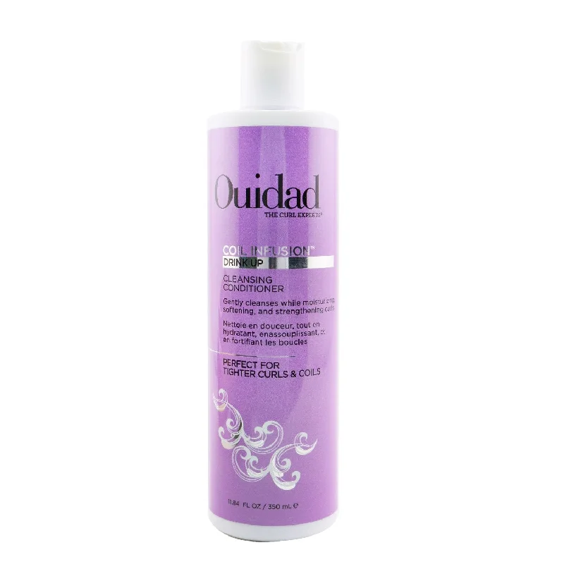 how to stop hair from breaking during brushing -Ouidad Coil Infusion Drink Up Cleansing Conditioner  355ml/12oz