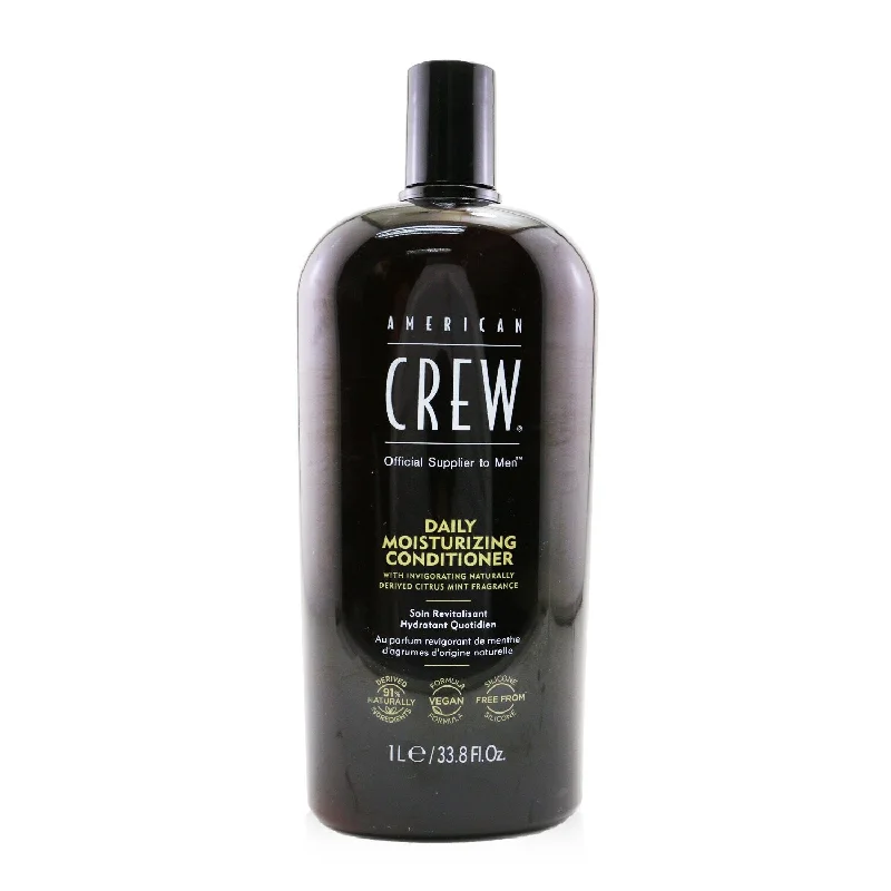 nourishing oils for frizzy, unmanageable hair -American Crew Men Daily Moisturizing Conditioner (For Normal To Dry Hair)  1000ml/33.8oz