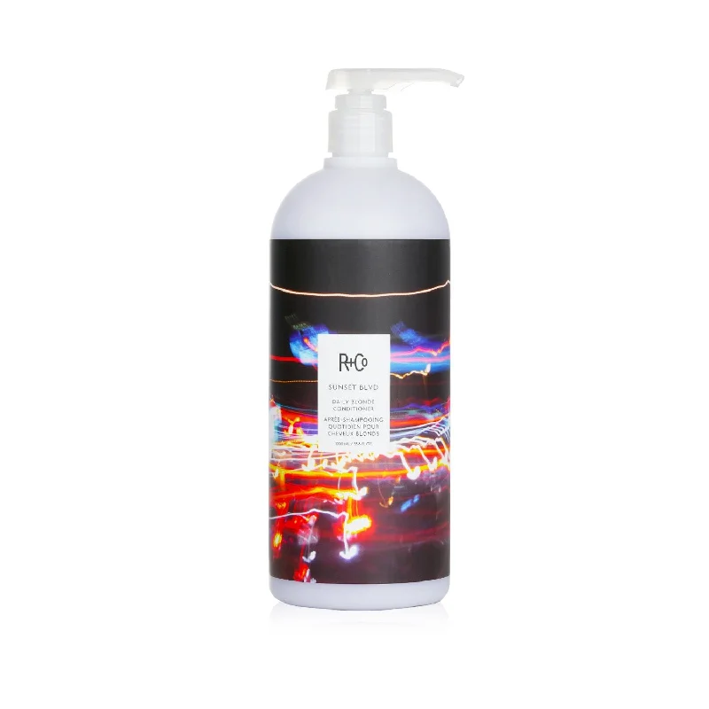 how to treat dry scalp with natural ingredients -R+Co Sunset BLVD Daily Blonde Conditioner  1000ml/33.8oz