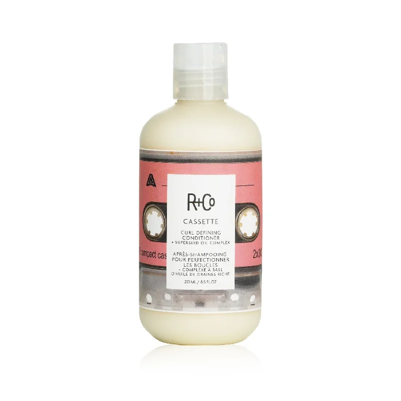 how to reduce scalp oil production naturally -R+Co Cassette Curl Defining Conditioner + Superseed Oil Complex  251ml/8.5oz