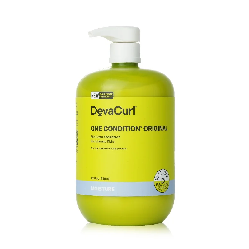 how to treat dry scalp and flaky skin -DevaCurl One Condition Original Rich Cream Conditioner - For Dry, Medium to Coarse Curls  946ml/32oz