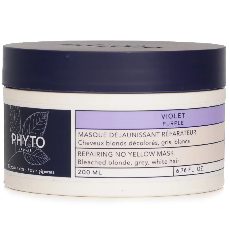 tips for achieving healthy, thick hair naturally -Phyto Purple Repairing No Yellow Mask  200ml