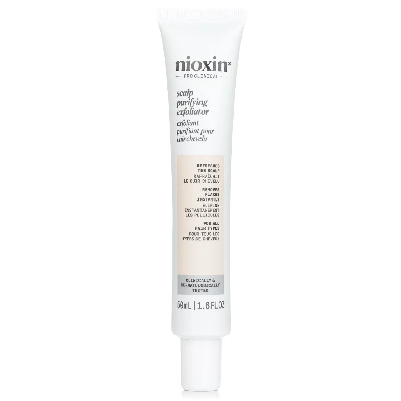 hair care routine for oily scalp and dry ends -Nioxin Scalp Purifying Exfoliator  50ml/1.6oz