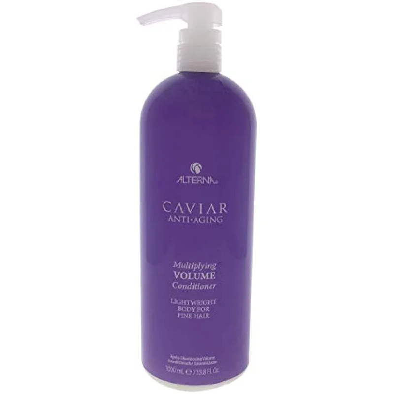 hair care routine for dry, frizzy hair prevention -Alterna Caviar Anti-Aging Multiplying Volume Conditioner 33.8 oz