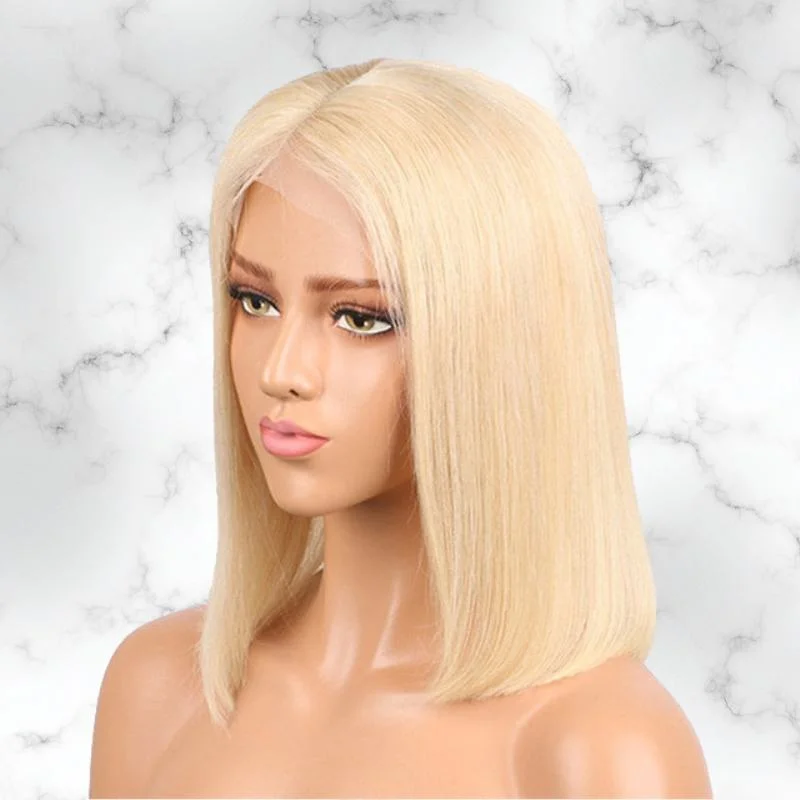 wigs for creative and bold fashion expressions-Bella Blonde Sleek Straight Bob Wig