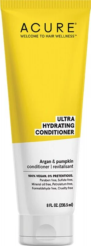 how to hydrate dry ends without oiling hair -ACURE Ultra Hydrating Conditioner Argan 236.5ml