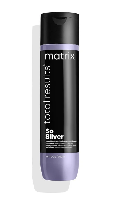 how to prevent split ends without trimming hair -Matrix Total Results Color Obsessed So Silver Conditioner 300ml