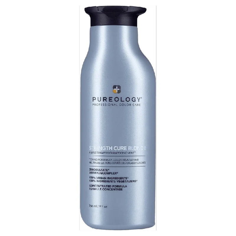 best hydrating conditioners for thick, curly hair -Pureology Strength Cure Blonde Purple Conditioner 266ml