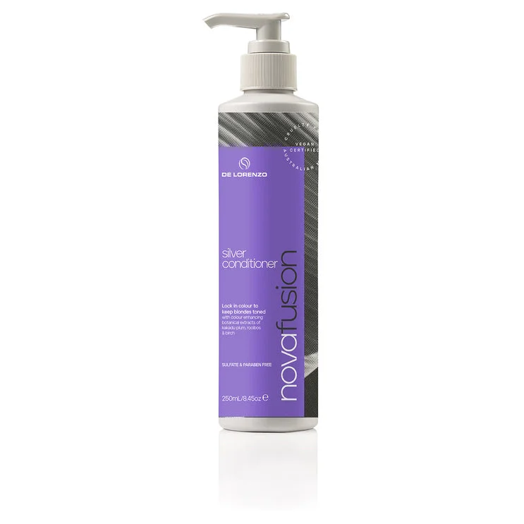 how to hydrate dry hair without weighing it down -De Lorenzo Novafusion Colour Care Silver Conditioner 250ml