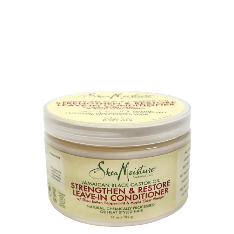 how to protect hair from environmental damage -Shea Moisture Jamaican Black Castor Oil Strengthen & Restore Leave-In Conditioner 312g