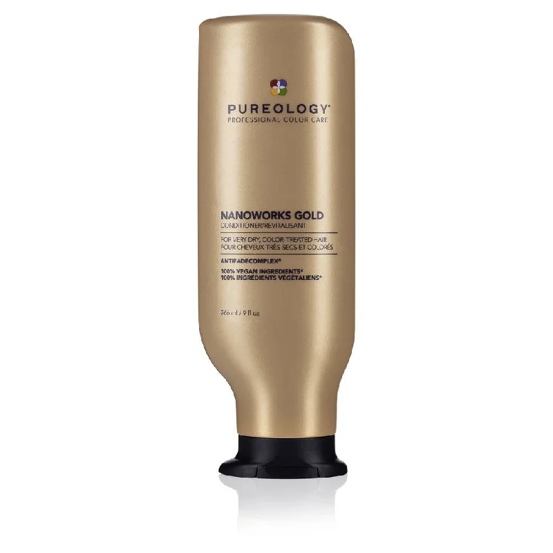 best conditioners for treating dry, damaged ends -Pureology Nanoworks Gold Conditioner 266ml