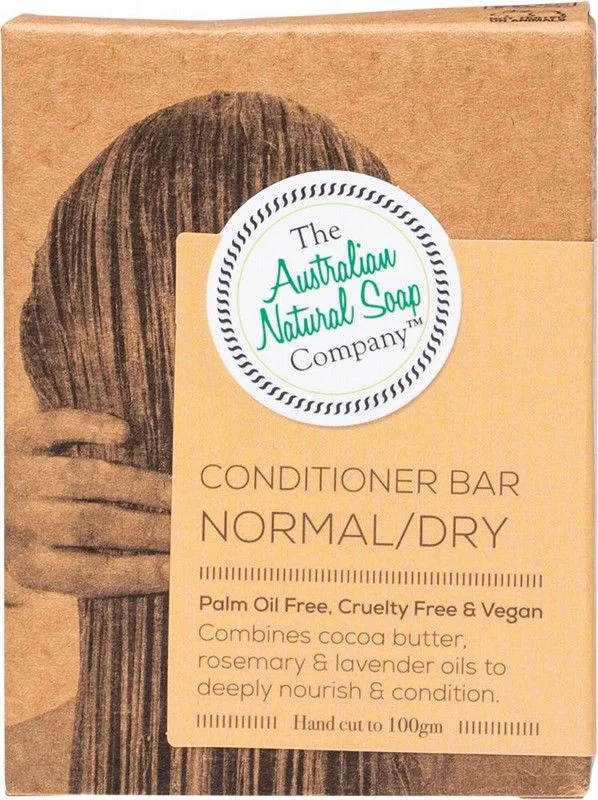 nourishing oils for frizzy, unmanageable hair -The Australian Natural Soap Co Conditioner Bar Normal/Dry 100g