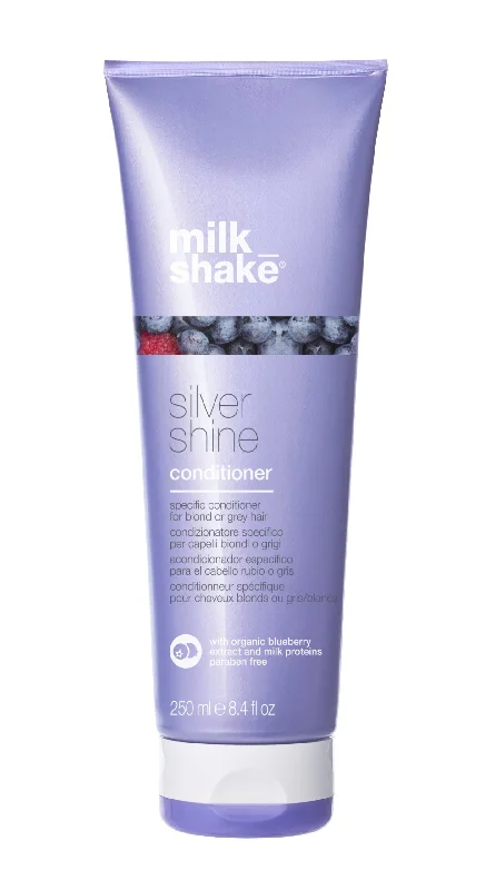 best hair masks for nourishing curly hair -Milk Shake Silver Shine Conditioner 250ml