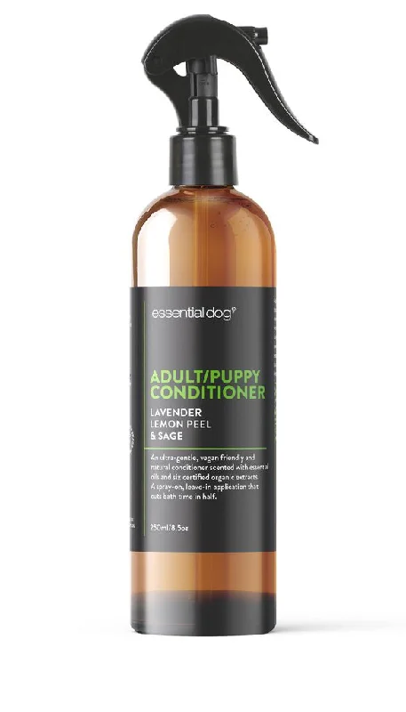 best hair care products for managing scalp oil -Essential Dog Adult & Puppy Conditioner Lavender, Lemon & Sage 250ml