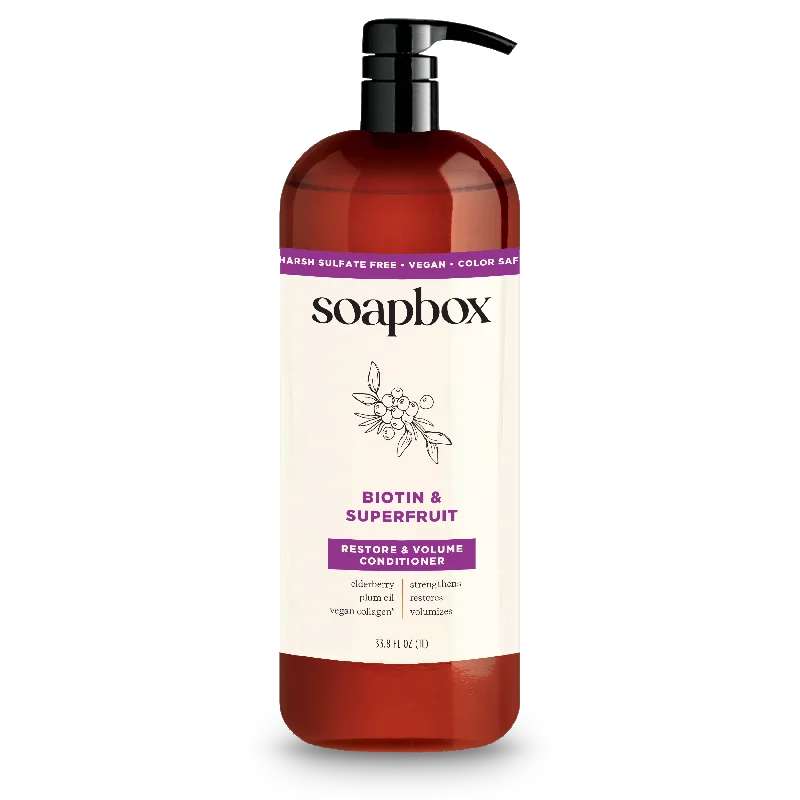 best shampoo for nourishing dry, damaged hair -Biotin & Superfruit Volumizing Conditioner - 1 Liter