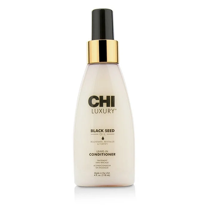 how to prevent frizz and static in winter weather -CHI Luxury Black Seed Oil Leave-In Conditioner 118ml/4oz