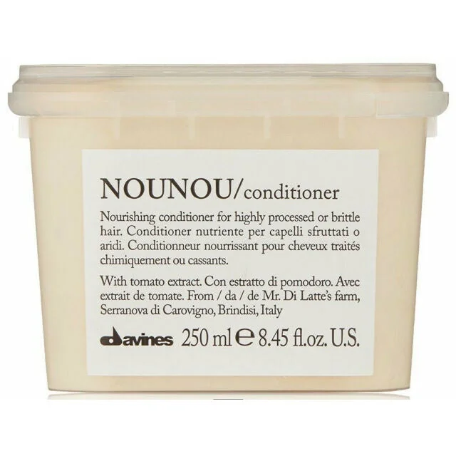 how to strengthen fine hair with natural treatments -Davines Nounou Conditioner 8.45 oz