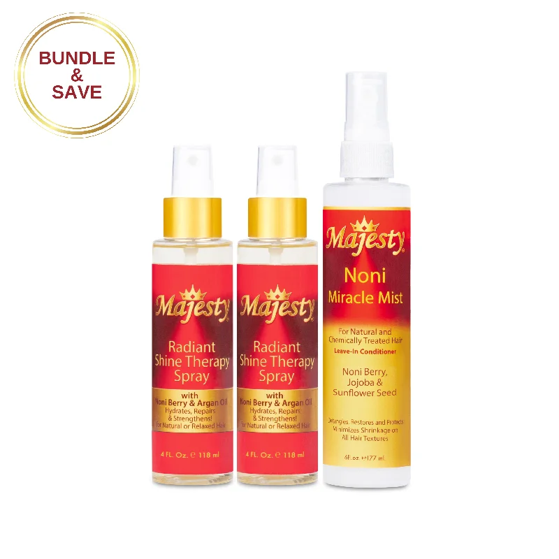 Noni Miracle Mist & Shine Therapy Oil Bundle