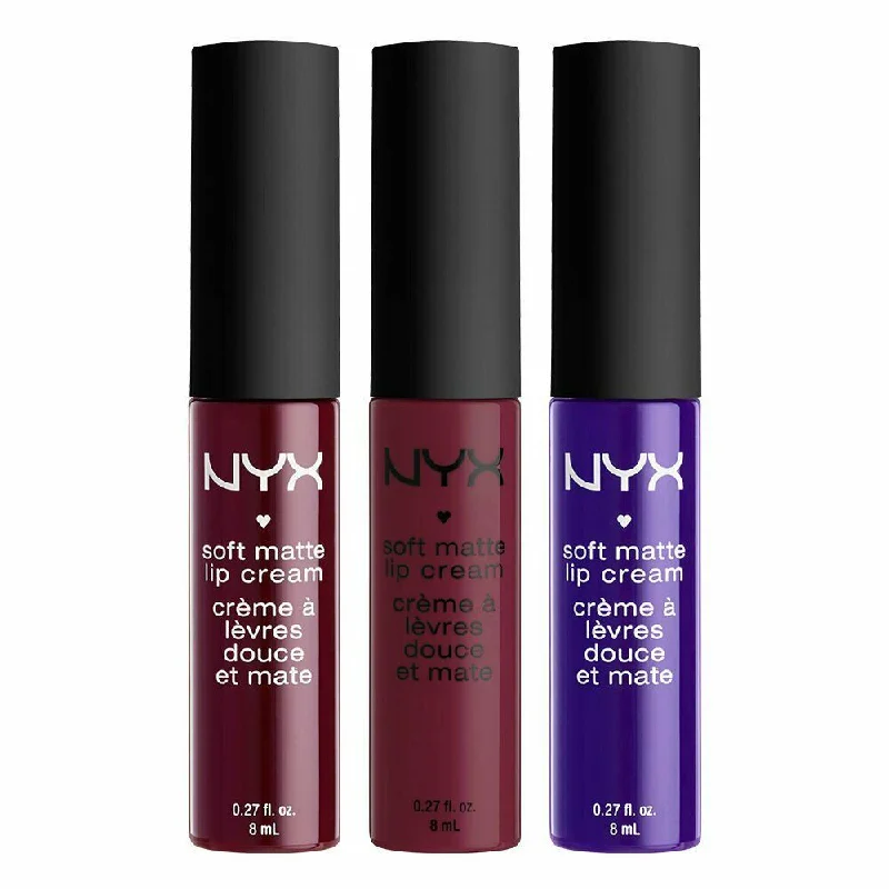 NYX Makeup Soft Matte Lip Cream 3 Piece Set Choose Color