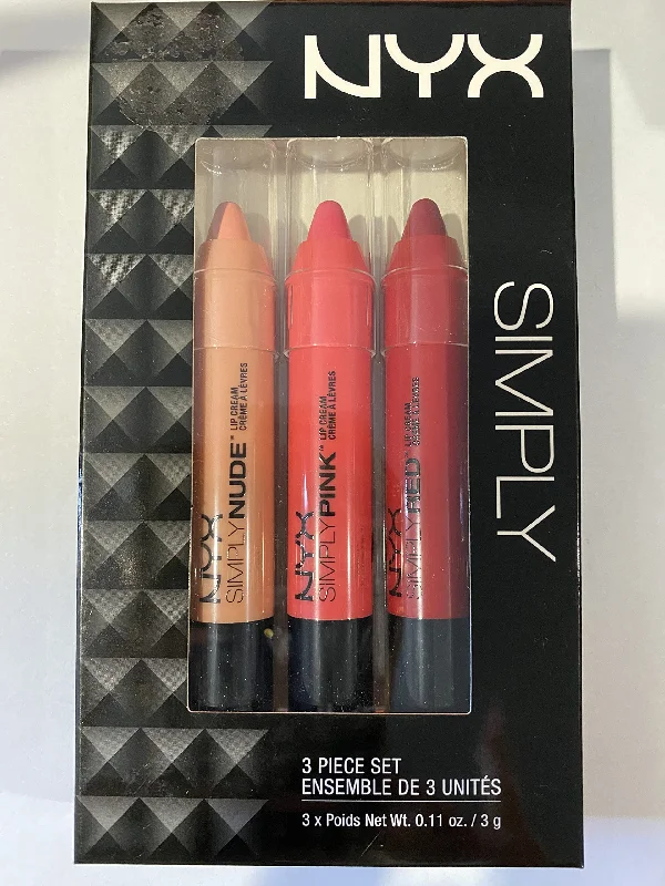 Nyx Professional Makeup Lip Cream Set Peaches, Xoxo & Candy Apple SIMSET03