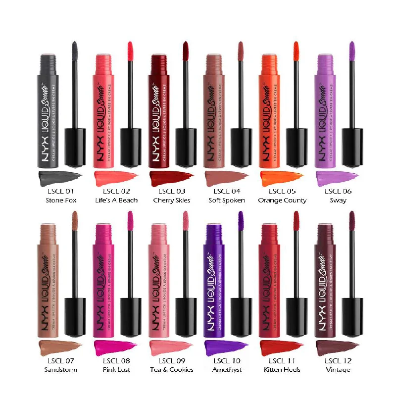 NYX PROFESSIONAL MAKEUP Liquid Suede Cream Lipstick Choose Color