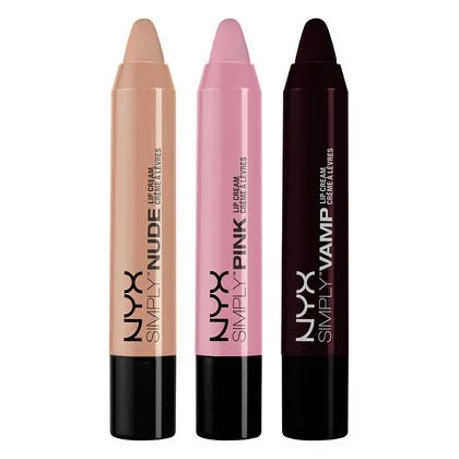 NYX Simply Lip Cream Fairest, First Base, She Devil SIMSET02