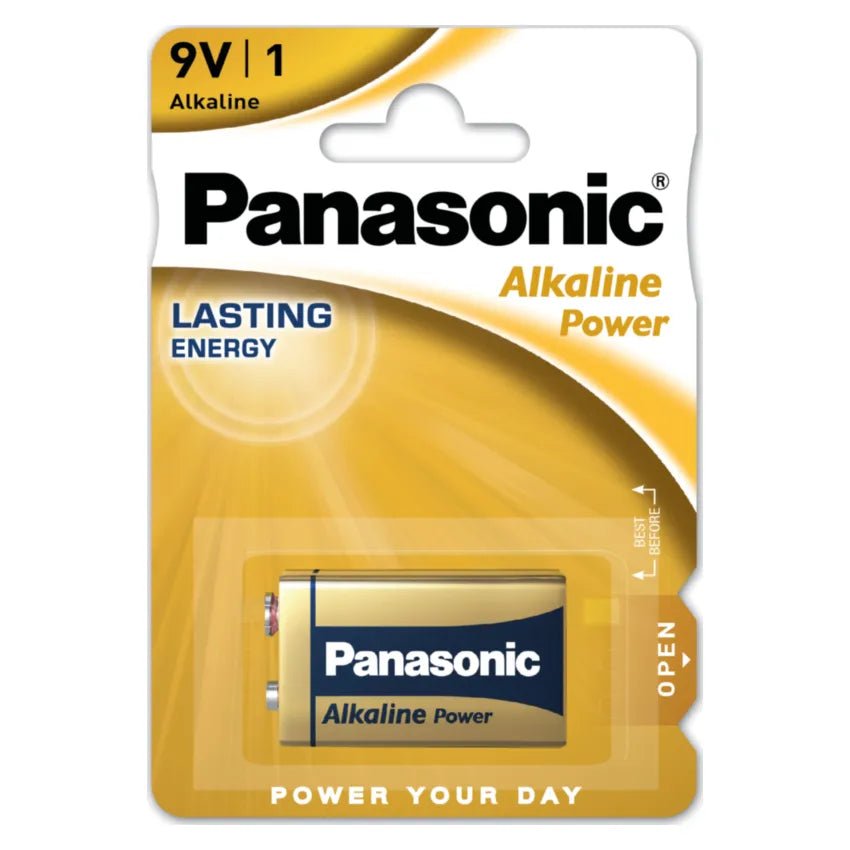 Panasonic Batteries alkaline power  9v  1s