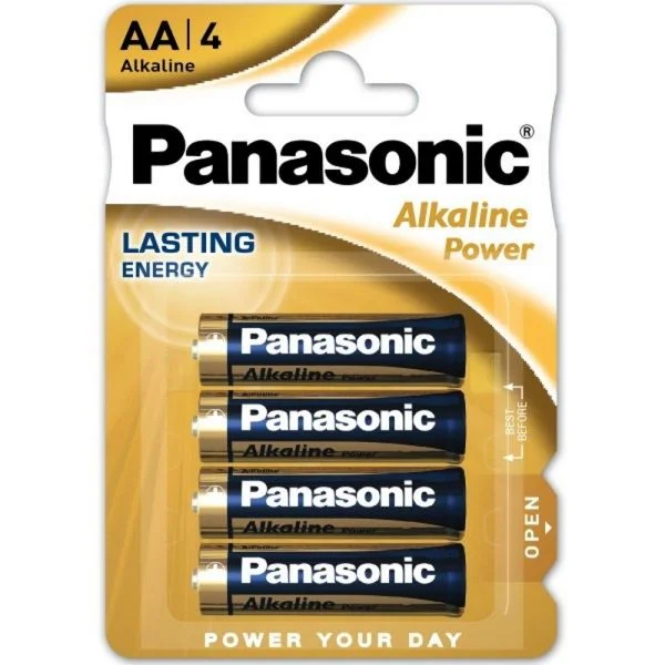 Panasonic Batteries alkaline Power AA 4s