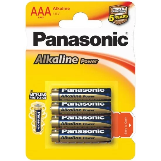 Panasonic Batteries alkaline power AAA 4s