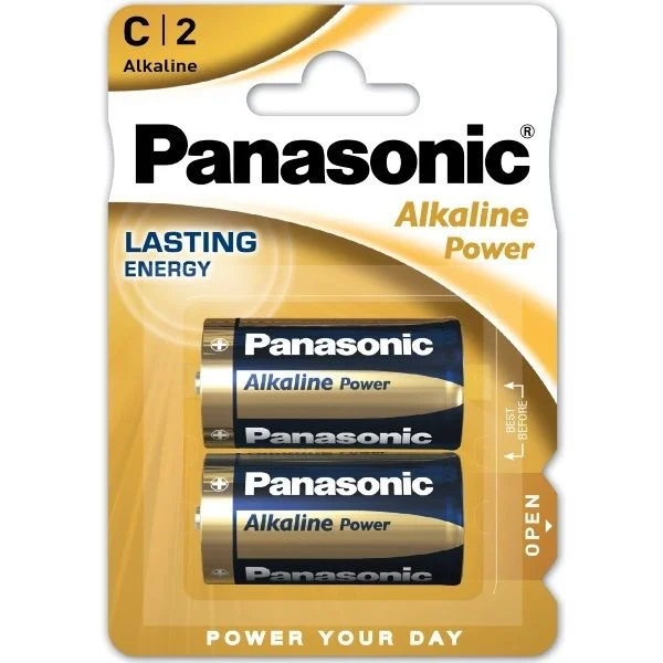 Panasonic Batteries alkaline power  C 2s