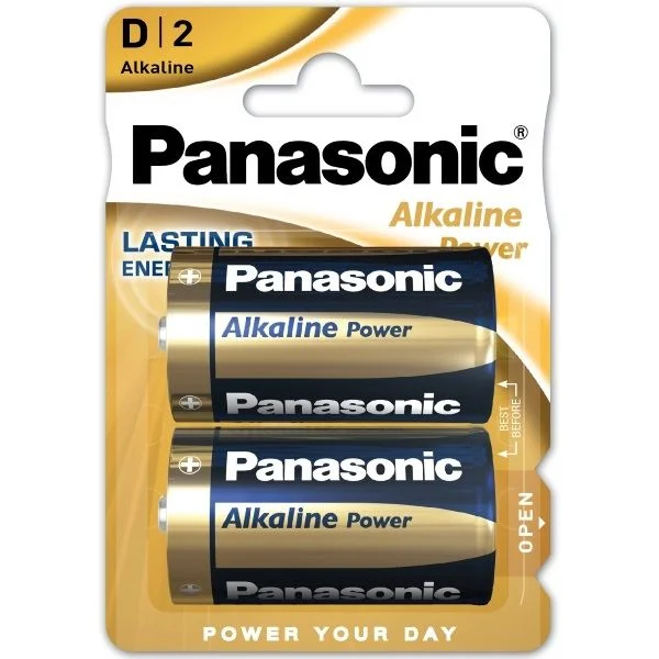 Panasonic Batteries alkaline power  D 2s